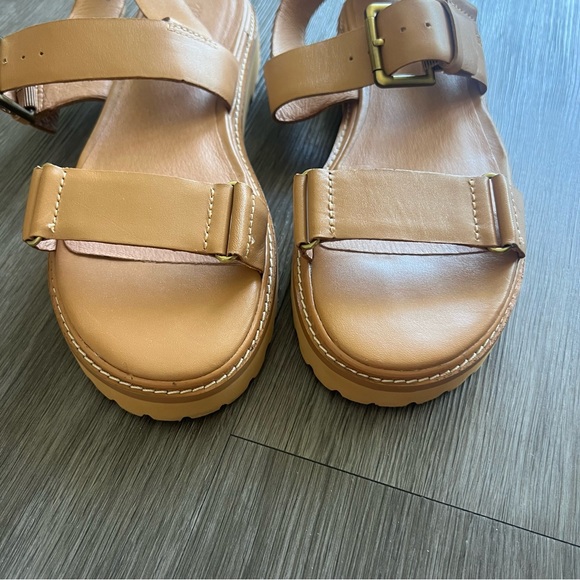 Madewell The Cady Lug Sole Sandal Desert Camel Women's Shoe Size 8.5 - Picture 3 of 9